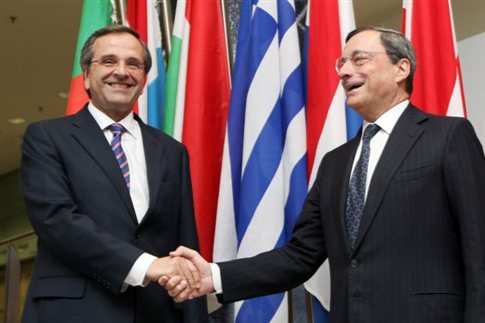 Η ΕΚΤ αναγνωρίζει την πρόοδο που έχει γίνει στην Ελλάδα λέει ο Αντώνης Σαμαράς
