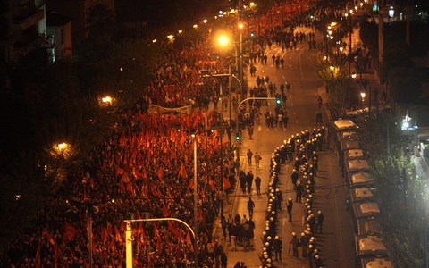 Ειρηνικά ολοκληρώθηκε η πορεία για το Πολυτεχνείο