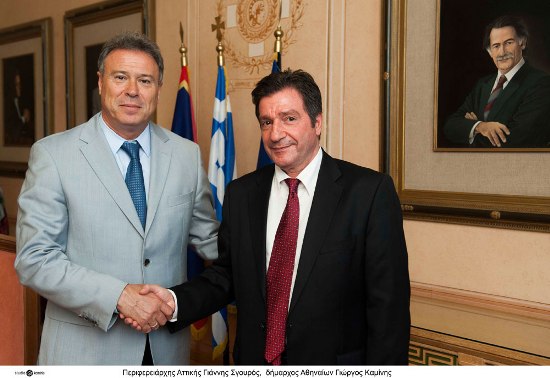 Σγουρός και Καμίνης υπέγραψαν την κατασκευή σταθμού απορριμμάτων στον Ελαιώνα