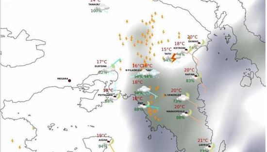Ανοιξαν οι ουρανοί: Χάος στους δρόμους της Αττικής από τη βροχόπτωση
