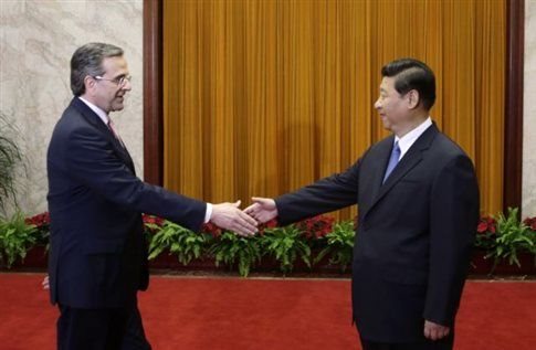 Τον πρόεδρο της Κίνας υποδέχτηκε στη Ρόδο ο Αντώνης Σαμαράς