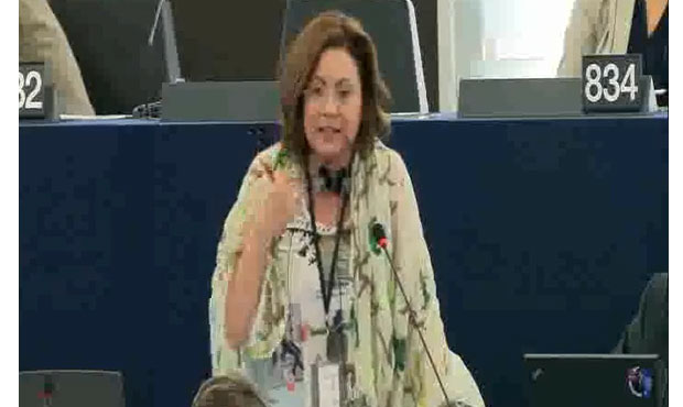 Η πρώτη της Σπυράκη στο Ευρωκοινοβούλιο (βίντεο)