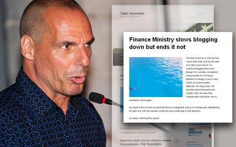 O Γ. Βαρουφάκης ανακοίνωσε ότι είναι υπουργός από την ιστοσελίδα του