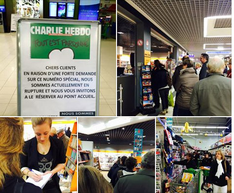 Από την Κυριακή έκαναν παραγγελίες οι γάλλοι για τη Charlie Hebdo