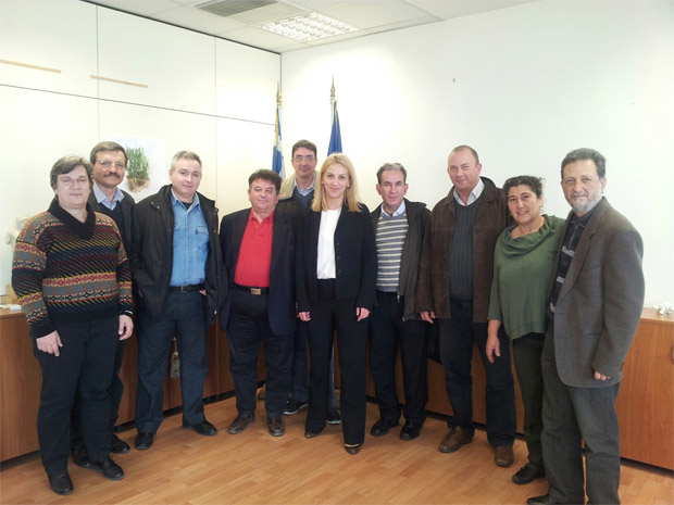 Συνάντηση της Δούρου με αντιπροσωπεία του ΓΣ της Πανελλήνιας Ομοσπονδίας Γεωτεχνικών Δημοσίων Υπαλλήλων
