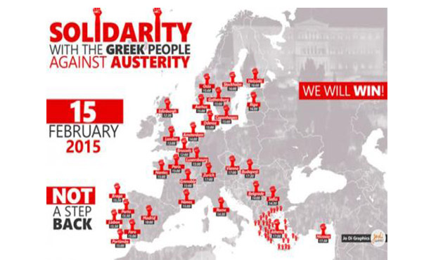 #mazi με την Ελλάδα στις πόλεις του κόσμου ενάντια στη λιτότητα
