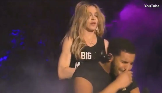 Το καυτό φιλί της Madonna και η αηδία του Drake (βίντεο)