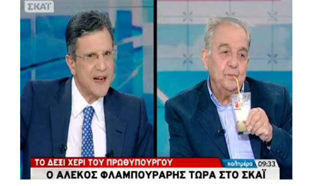 Η «on air»... καφεδιά του Αλέκου Φλαμπουράρη!