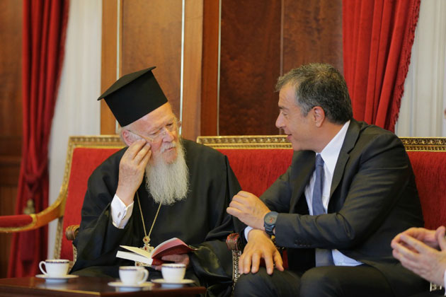 Συνάντηση Θεοδωράκη με Οικουμενικό Πατριάρχη κ.κ. Βαρθολομαίο