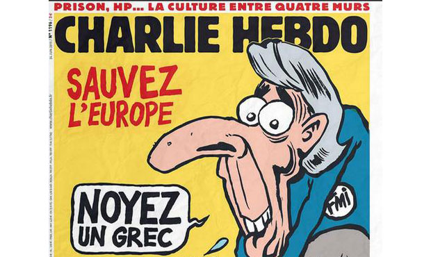 Το εξώφυλλο του Charlie Hebdo για την Ελλάδα