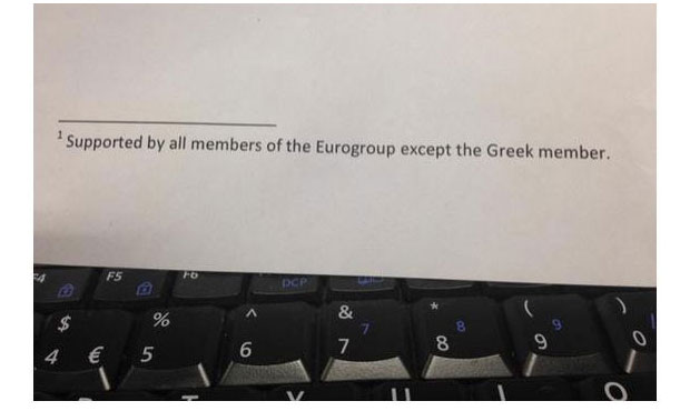 "H υποσημείωση του Eurogroup που λέει τα πάντα για την Ελλάδα"