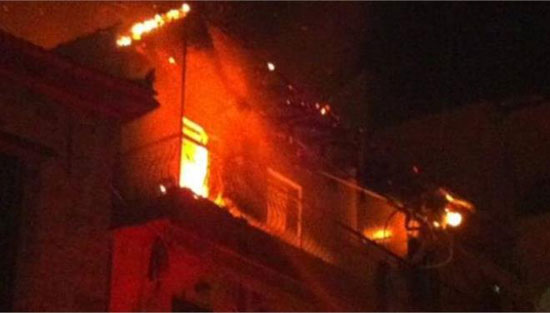 κατάσβεση πυρκαγιάς σε διαμέρισμα στο κέντρο της Αθήνας